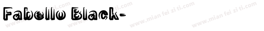 Fabello Black字体转换